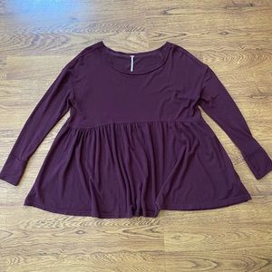 Free People Forever Your Girl Purple Top